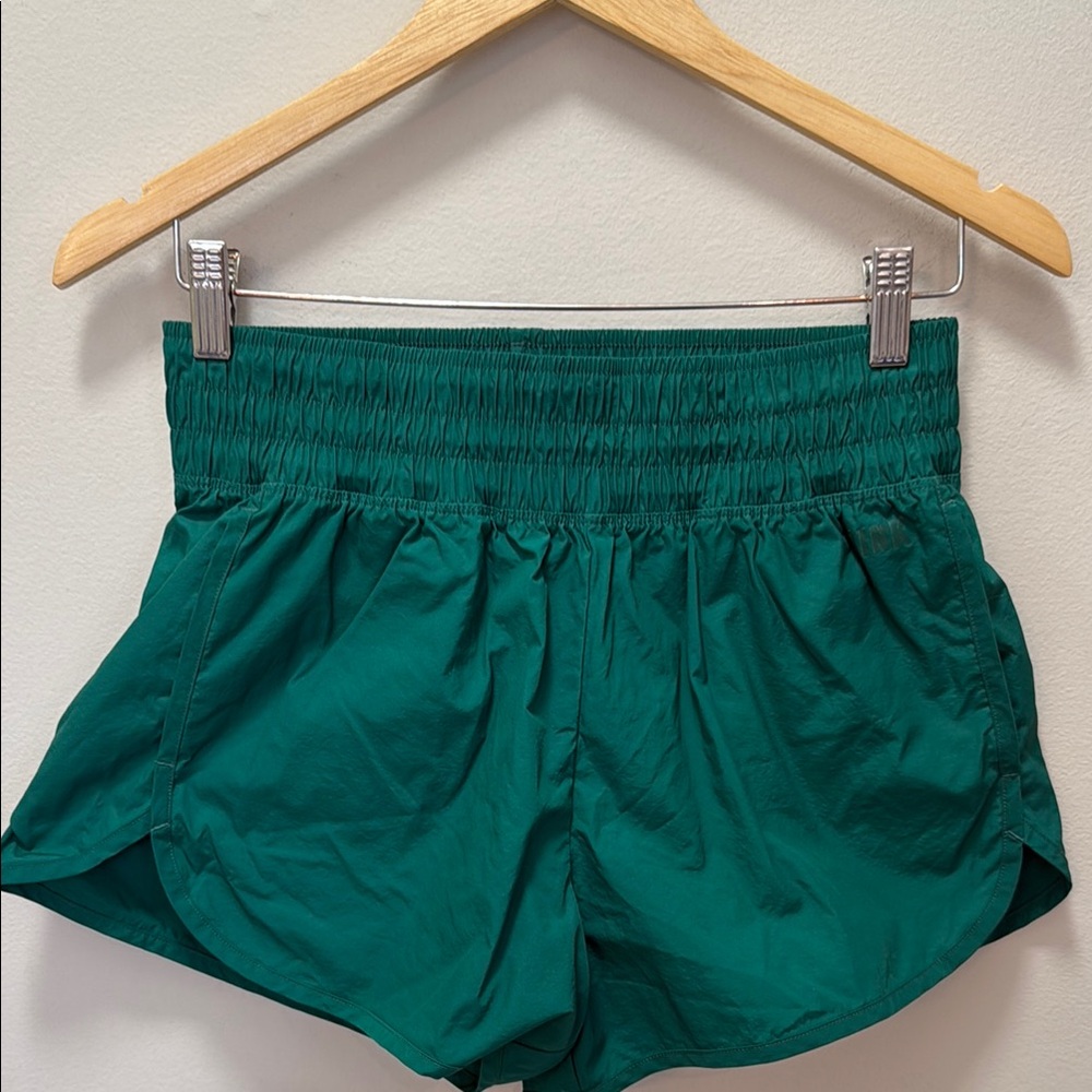 PINK Victoria's Secret Green Athletic Shorts Lightweight Relaxed Fit